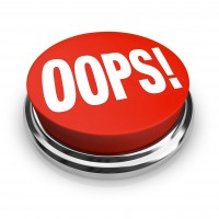 Don’t Waste That Online Real Estate Oops Word on Big Red Button Correct Mistake