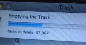 Emptying Hard Drive Trash