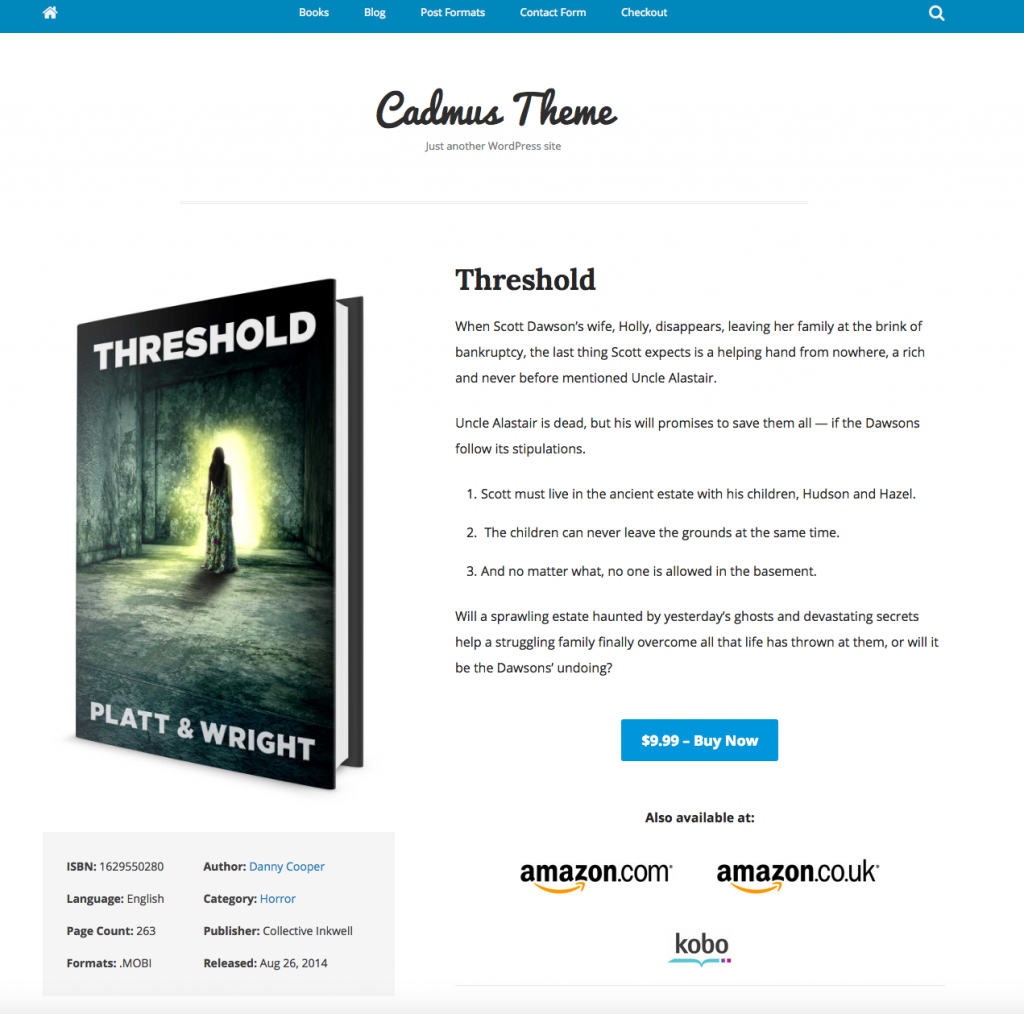 WordPress Themes for Authors