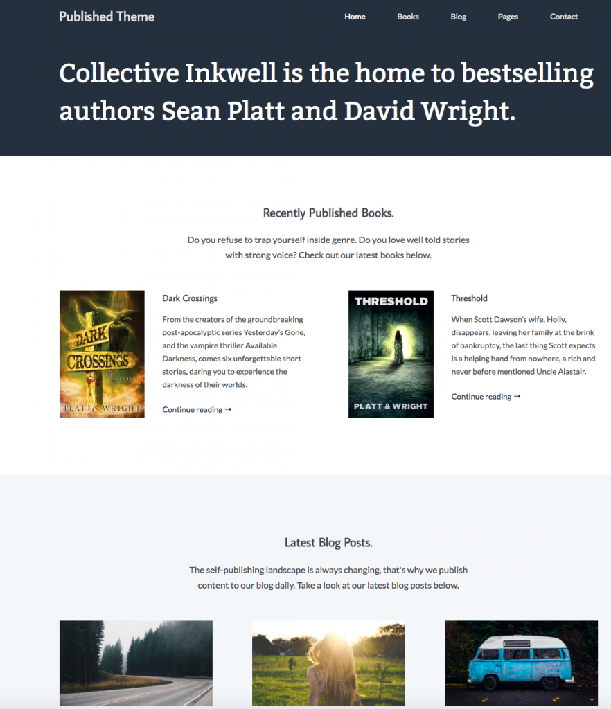WordPress Themes for Authors