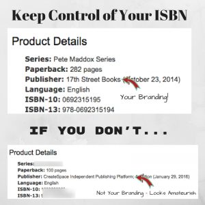 CreateSpace Custom ISBN