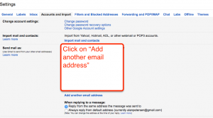 Add email address to Gmail