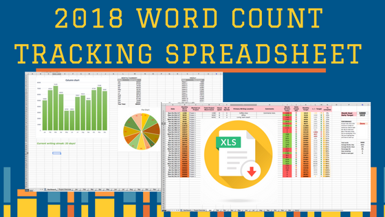 Protected: 2018 Word Count Tracking Spreadsheet for Writers